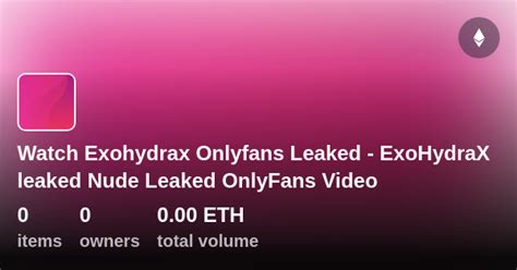 exohydrax leak|exohydrax